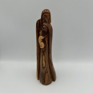 Holy‎ Family Hand Carved Olive Wood Baby Jesus Mary Joseph Statue Christmas